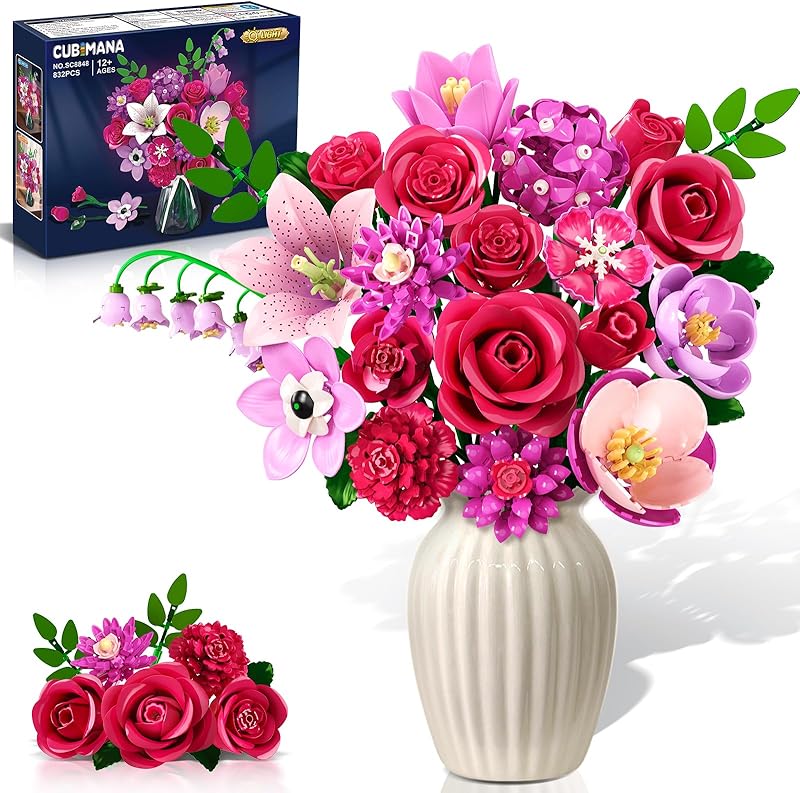 CUBIMANA Flowers Bouquet Building Set