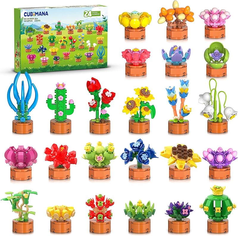CUBIMANA Flowers Succulents Party Favors Building